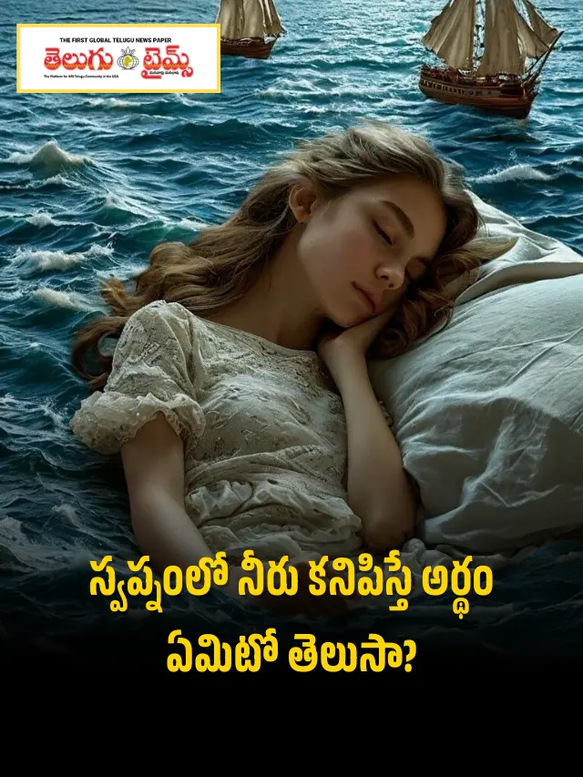 స్వప్నంలో నీరు కనిపిస్తే అర్థం ఏమిటో తెలుసా?