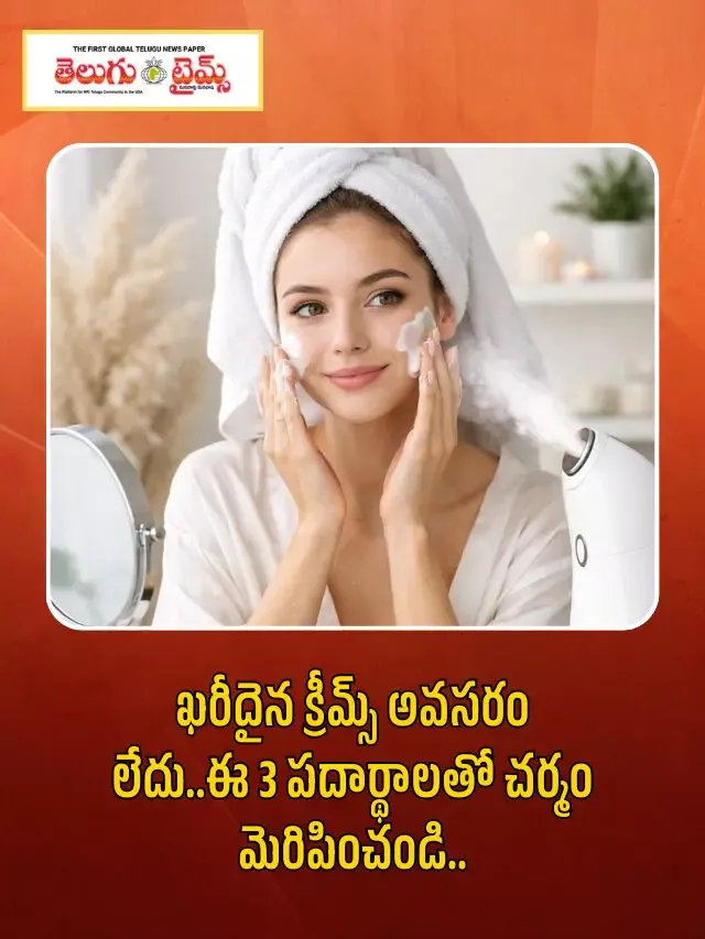 ఖరీదైన క్రీమ్స్ అవసరం లేదు..ఈ 3 పదార్థాలతో చర్మం మెరిపించండి..