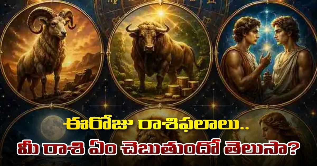 ఈరోజు రాశిఫలాలు.. మీ రాశి ఏం చెబుతుందో తెలుసా? ఈరోజు రాశిఫలాలు.. మీ రాశి ఏం చెబుతుందో తెలుసా?