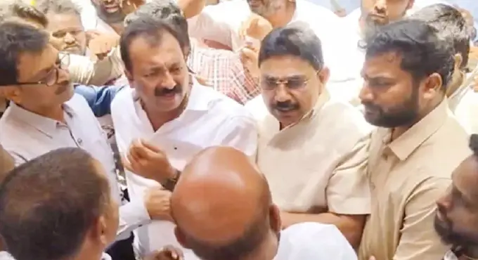 Tdp Janasena Clash Erupts In Pithapuram Over Cm Photo 