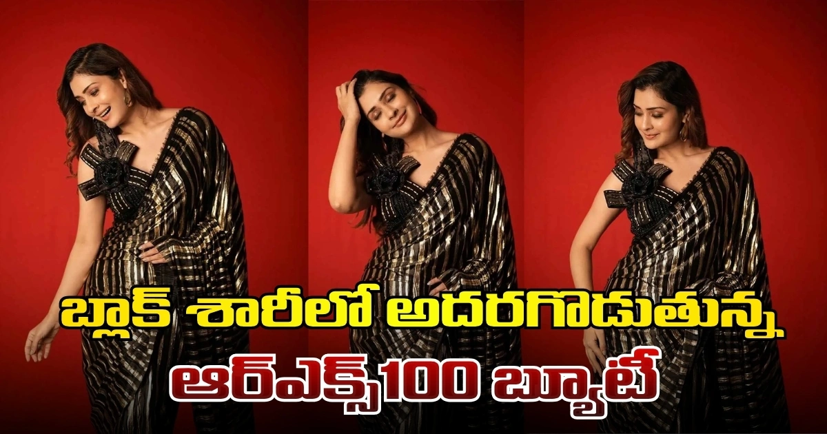 బ్లాక్ శారీలో అదరగొడుతున్న ఆర్ఎక్స్100 బ్యూటీ