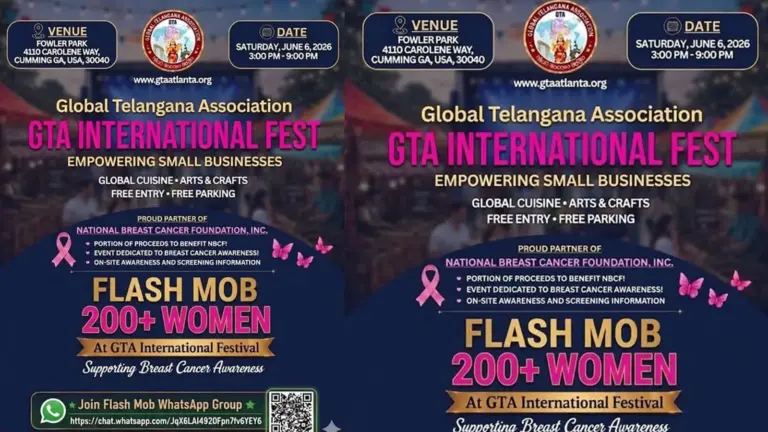 అట్లాంటాలో జూన్ 6న జీటీఏ ఇంటర్నేషనల్ ఫెస్ట్ 2026