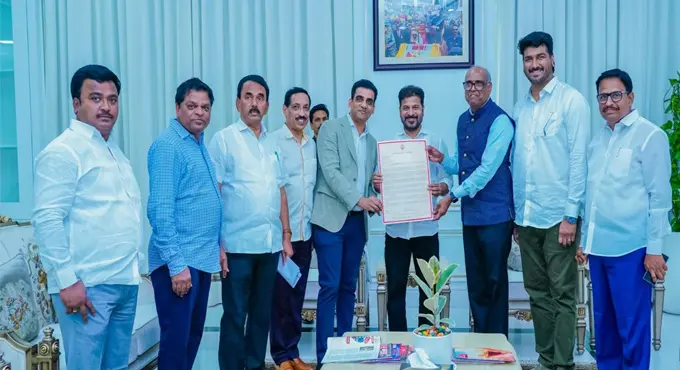 ముఖ్య‌మంత్రి రేవంత్ రెడ్డి ని క‌లిసిన‌ అమెరికన్ తెలుగు అసోసియేషన్ ప్ర‌తినిధులు