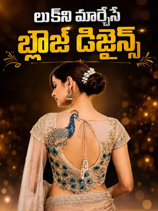 చీర అందాన్ని రెట్టింపు చేసే స్టైలిష్ బ్లౌజ్ డిజైన్స్