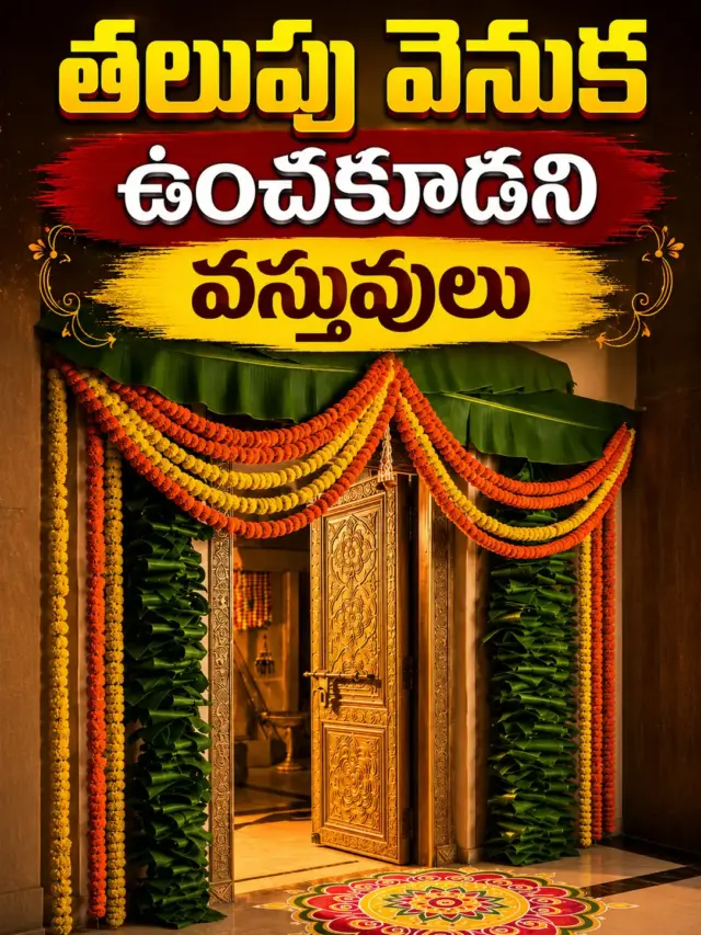 వాస్తు ప్రకారం తలుపు వెనుక ఉంచకూడని వస్తువులు ఇవే