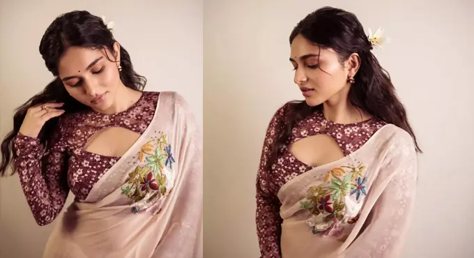 సింపుల్ శారీలో ఆకట్టుకుంటున్న డ్రాగన్ భామ