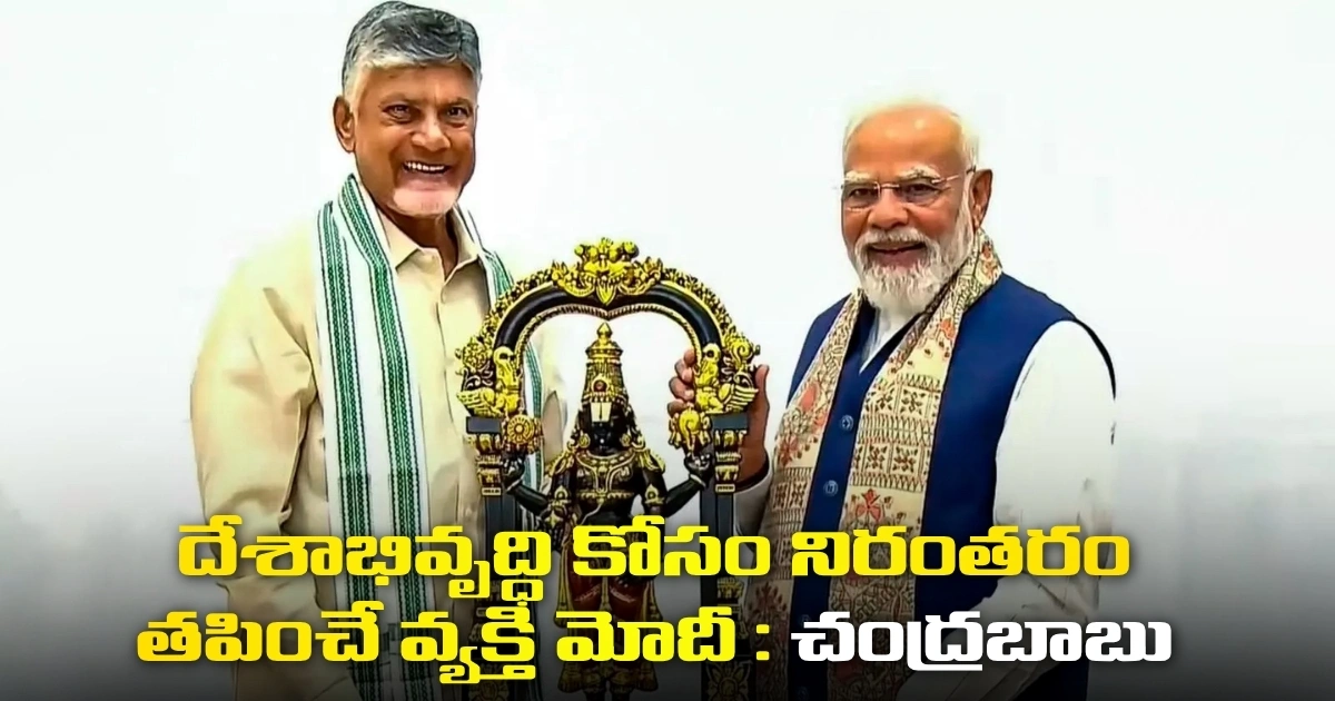 దేశాభివృద్ధి కోసం నిరంతరం తపించే వ్యక్తి మోదీ : చంద్రబాబు Ap Cm Chandrababu Speech At Nda Meeting