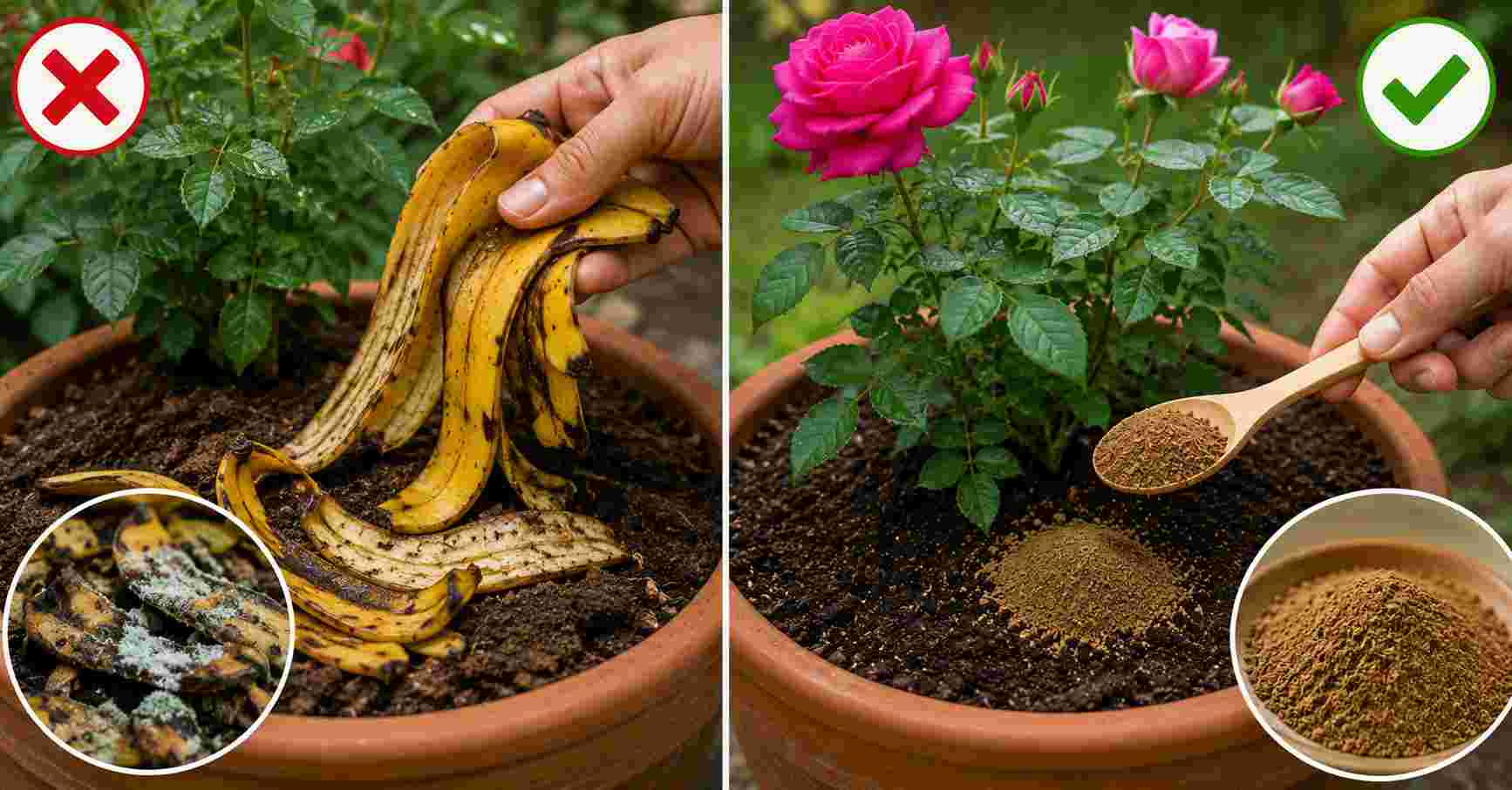 Banana peel fertilizer should not be used in excess