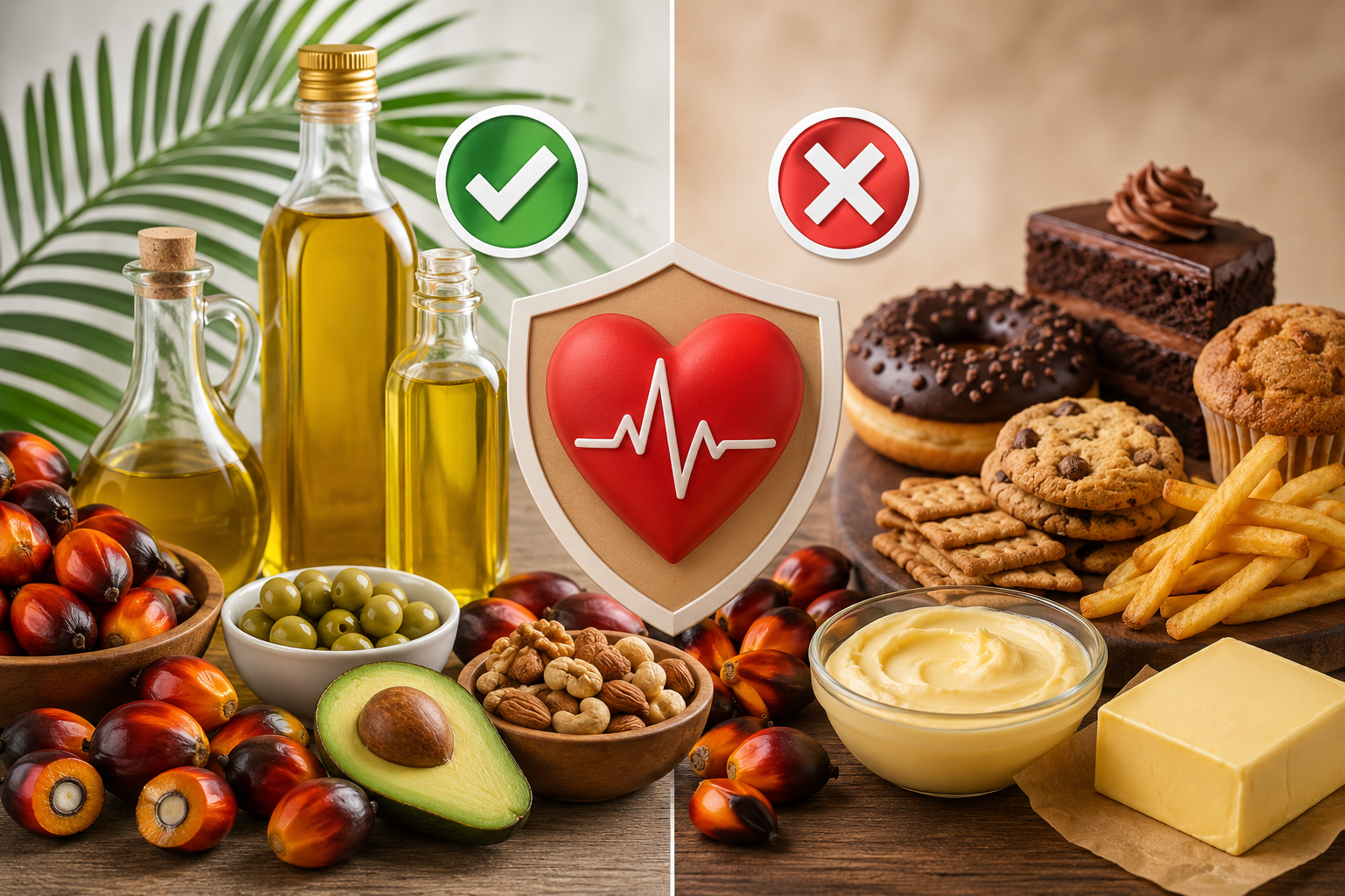Caution is needed regarding palm oil and vanaspati.