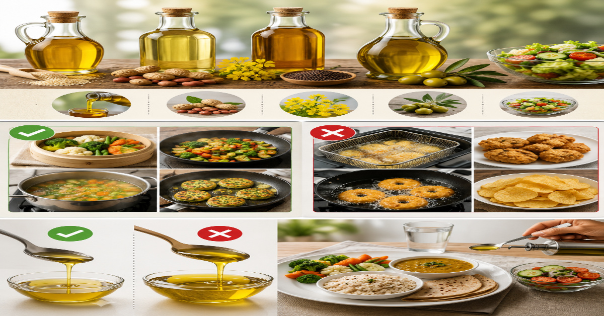 Along with the choice of oil, the cooking method is also important.