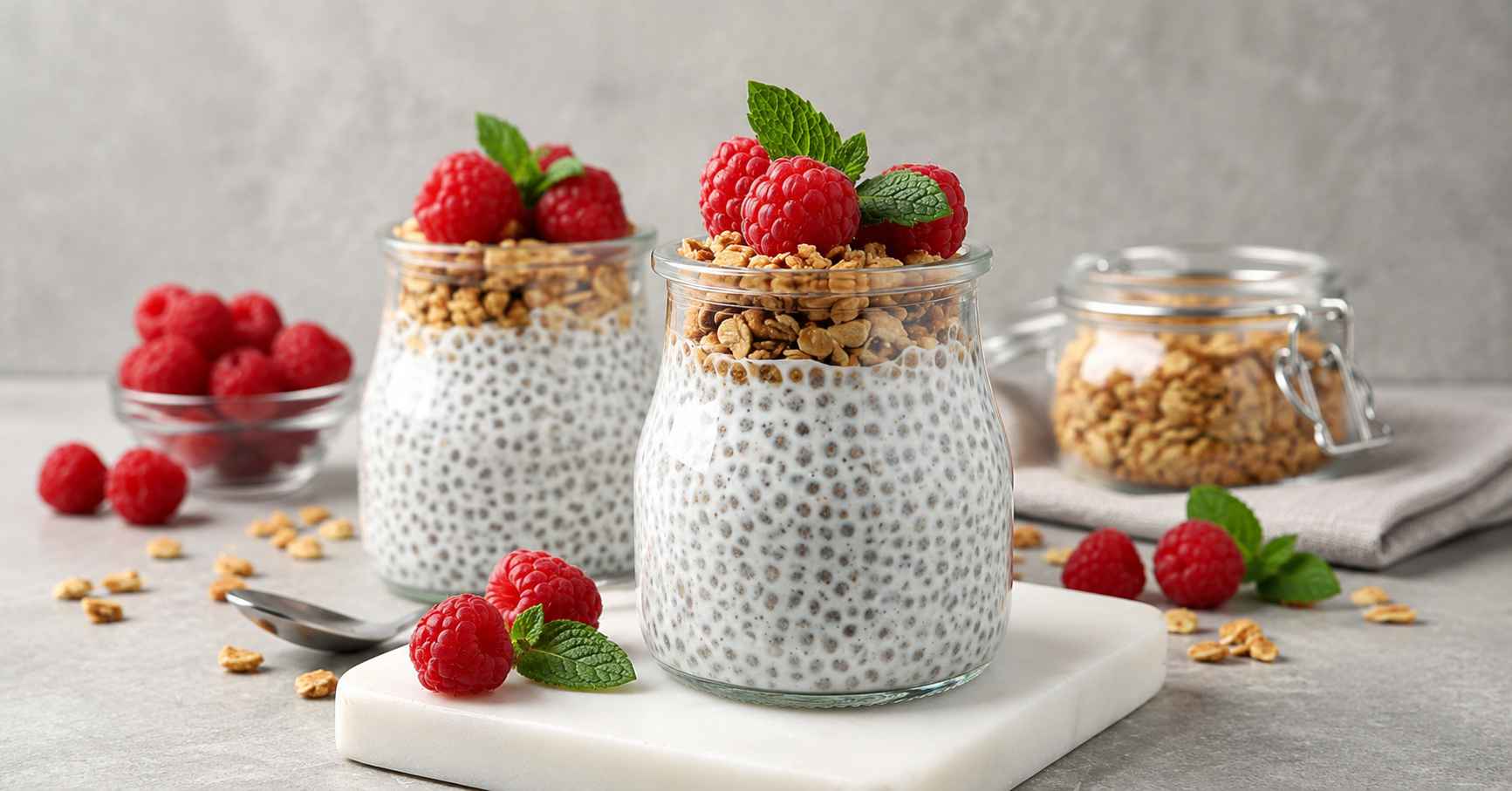 Chia pudding nutritious breakfast
