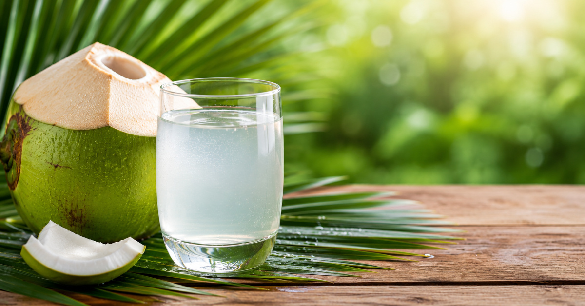 Coconut water is considered a natural electrolyte drink.