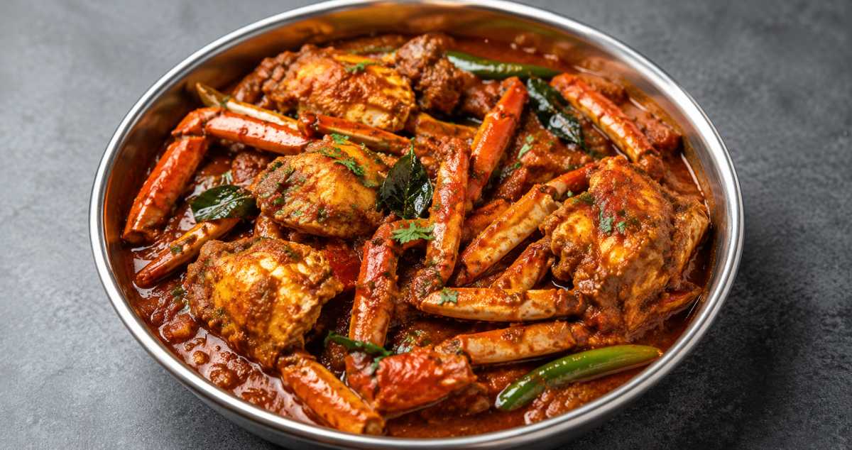Definitely try this spicy crab curry at home