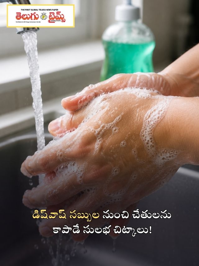డిష్‌వాష్ సబ్బుల నుంచి చేతులను కాపాడే సులభ చిట్కాలు!