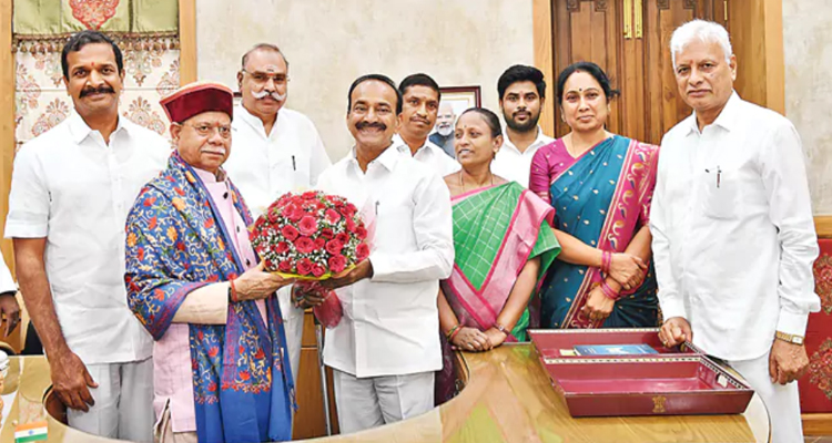 Mp Eatala Rajender Meets The Governor