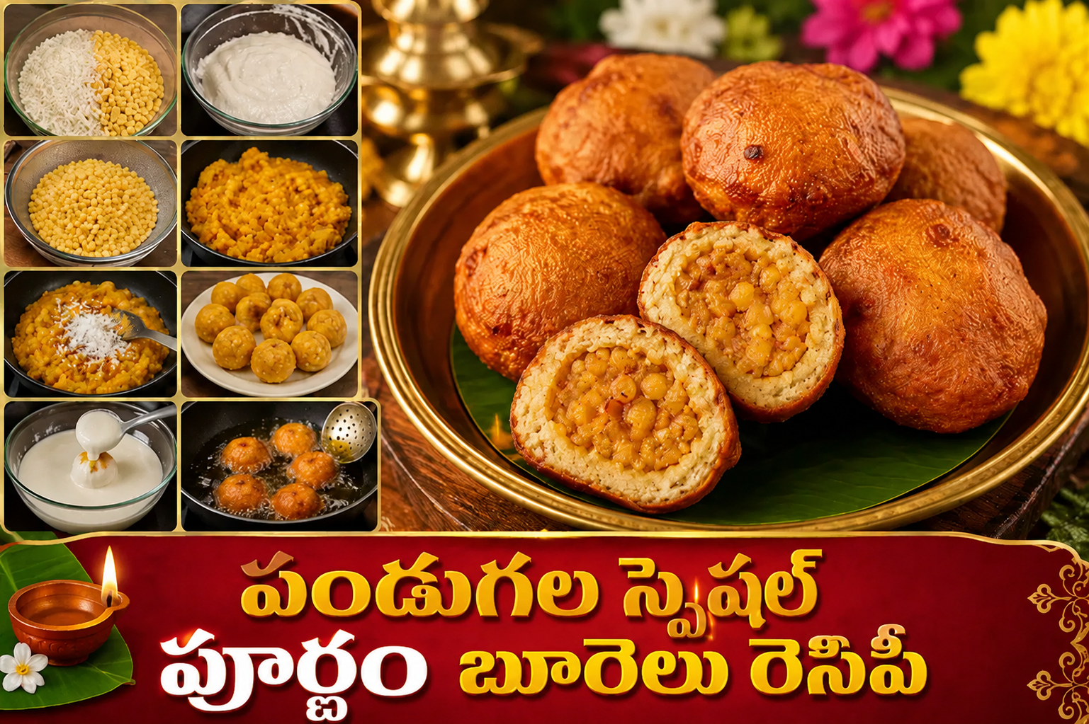 Festival Special Purnam Burelu Recipe
