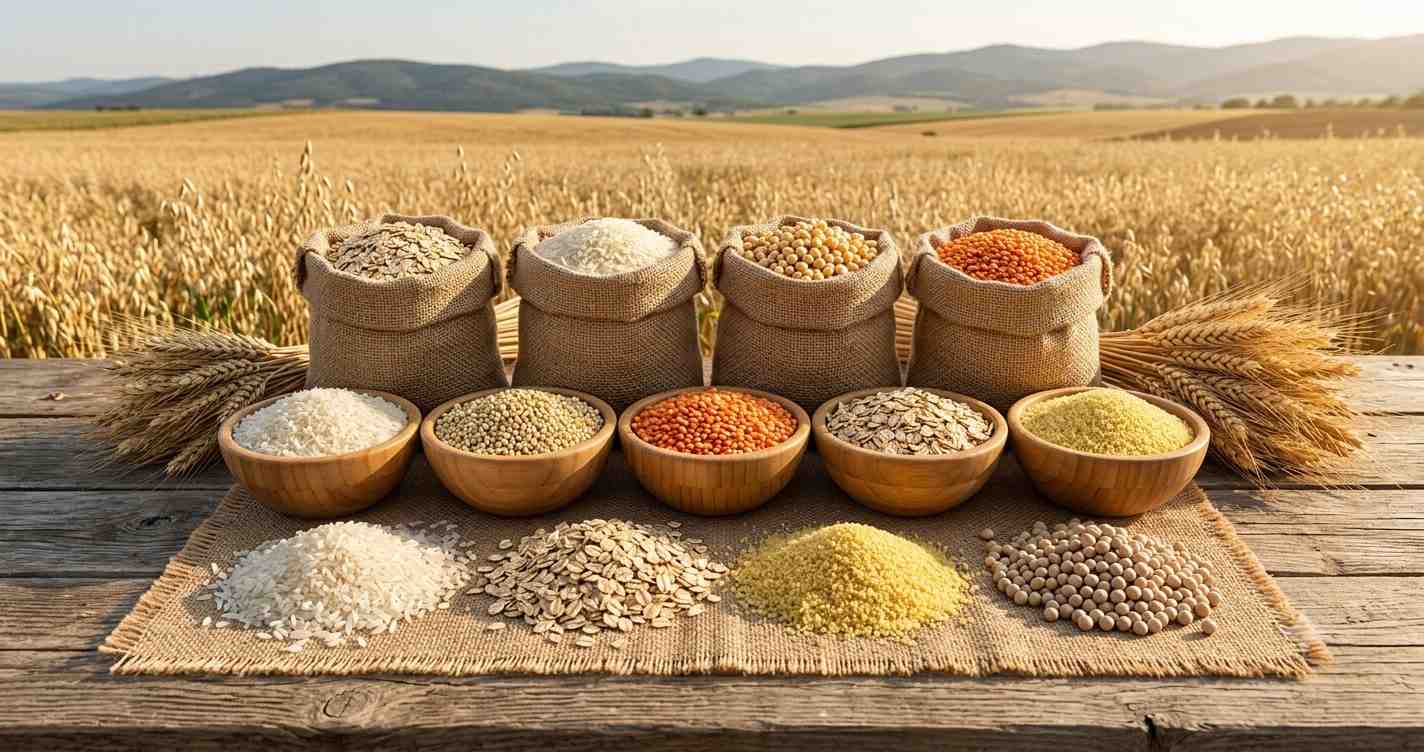 Rice, wheat high in carbohydrates