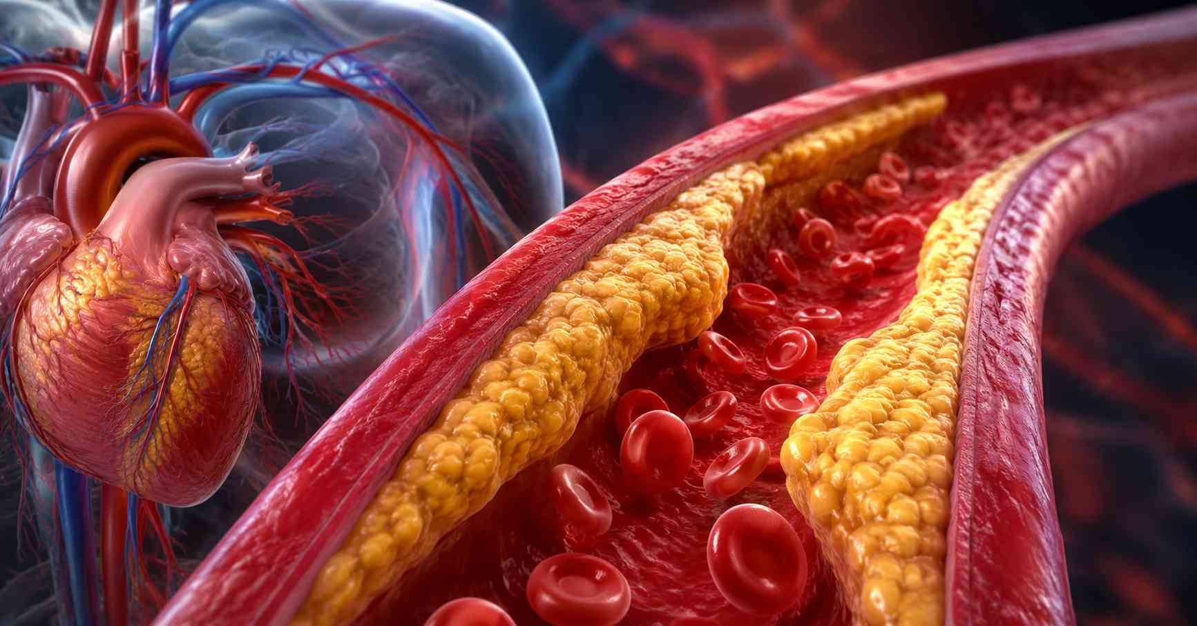 LDL in blood adheres the blood vessel walls and turns into plaque