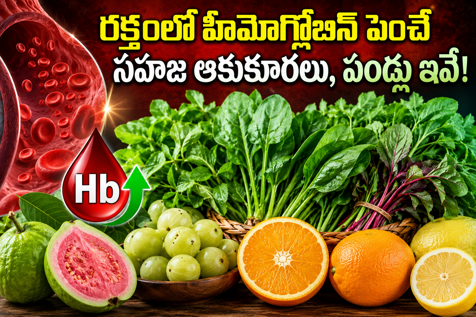 Leafy Vegetables And Fruits That Increase Hemoglobin