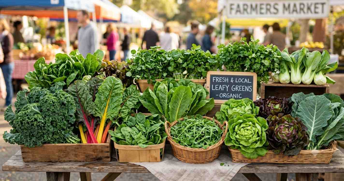 Leafy greens help improve the body's oxygen-carrying capacity