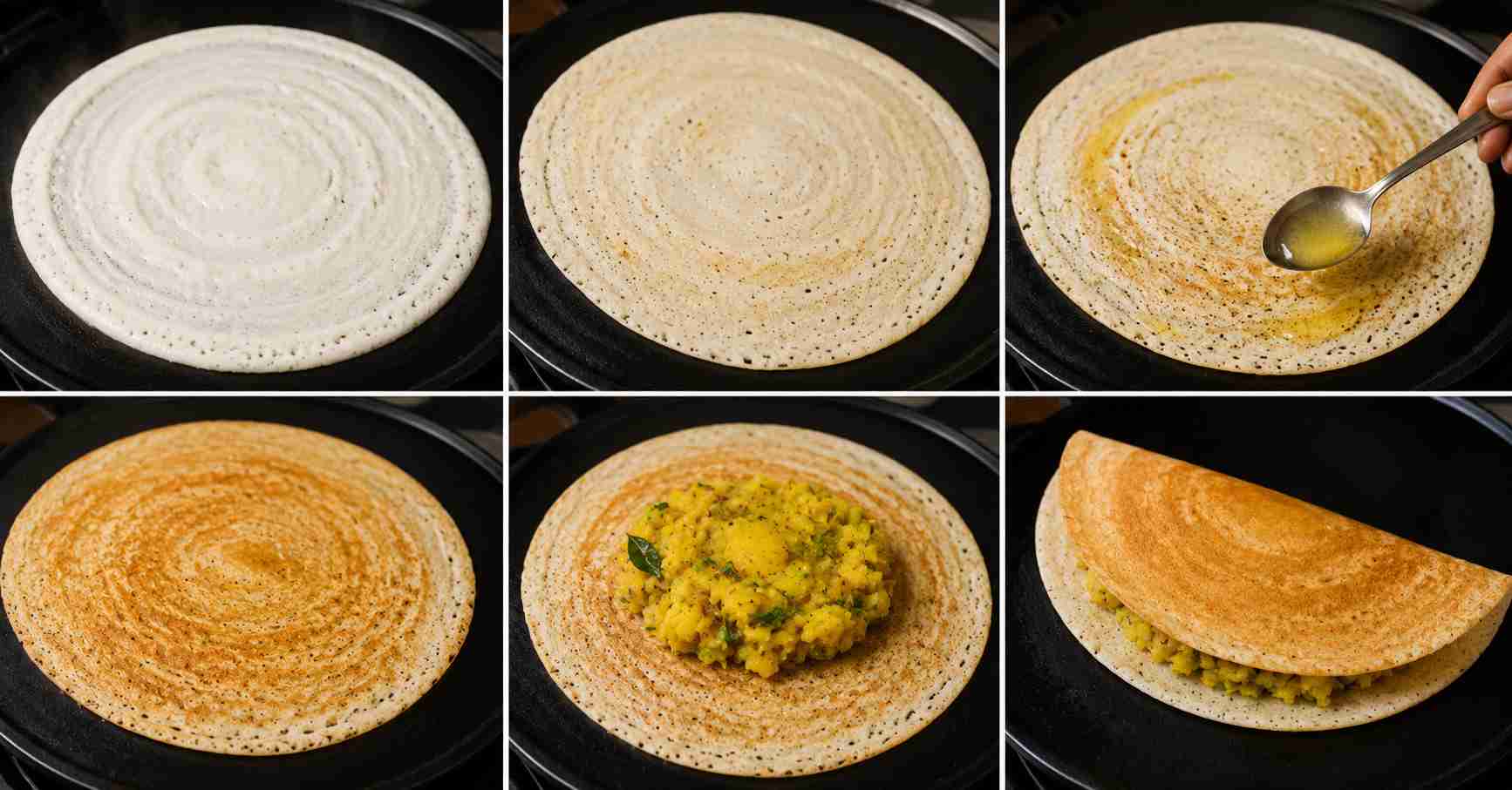 Making Masala Dosa