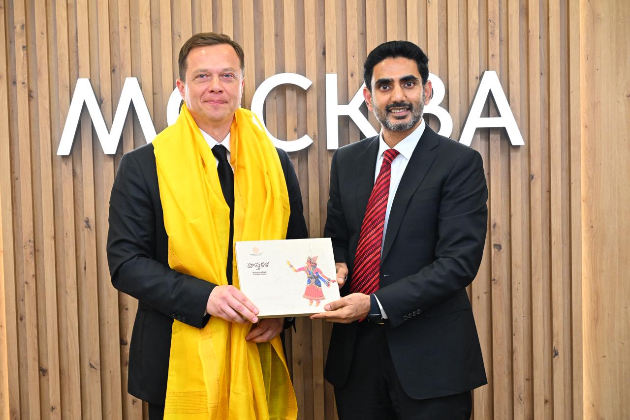 Minister Lokesh Meets Moscow Transport Minister Maxim Liksutov