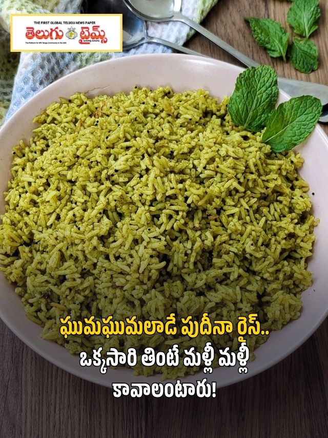 ఘుమఘుమలాడే పుదీనా రైస్.. ఒక్కసారి తింటే మళ్లీ మళ్లీ కావాలంటారు!