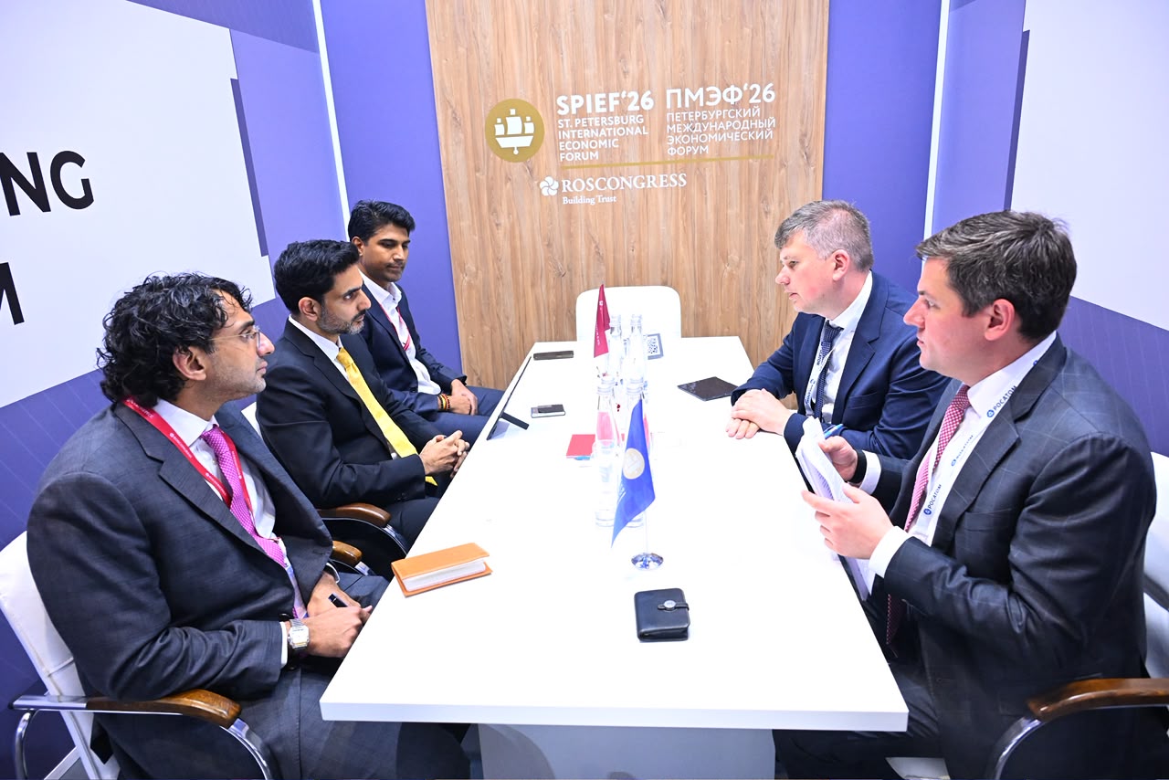 Minister Nara Lokesh At The Conference On Global Logistics In St Petersburg