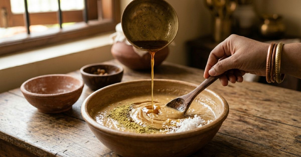 Preparation of Rice Flour Appalu