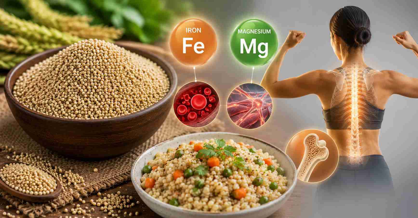Sorghum provides nutrients to the body