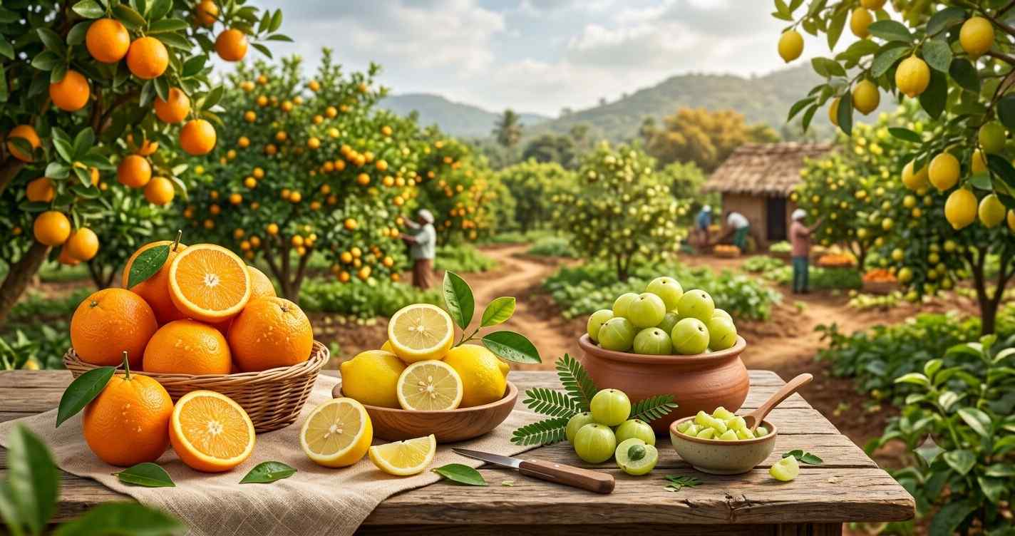 Fruits such as oranges, lemons, and amla also enhance iron absorption and improve blood quality