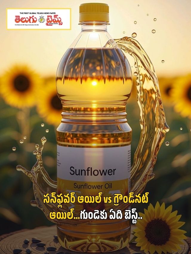 సన్‌ఫ్లవర్ ఆయిల్ vs గ్రౌండ్‌నట్ ఆయిల్‌…గుండెకు ఏది బెస్ట్..