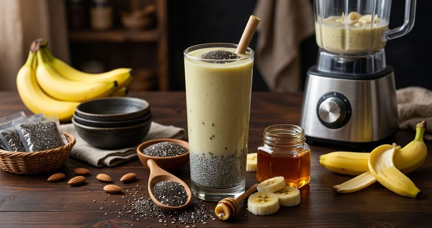 chia smoothie provides instant energy