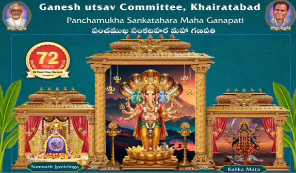 Hyderabad Unveiling Of The Khairatabad Ganesh Idol Model