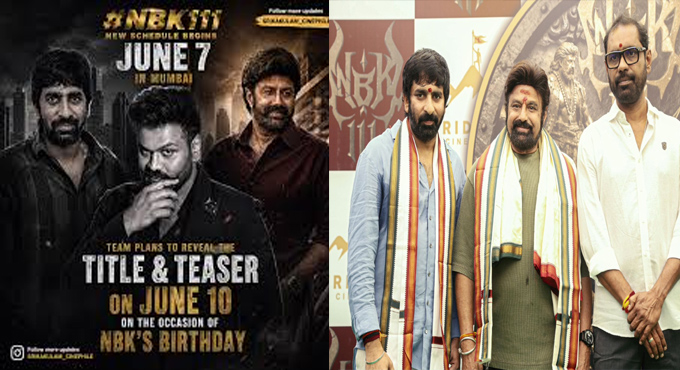 Nandamuri Balakrishna Gopichand Malineni Venkata Satish Kilaru Vriddhi Cinemas Epic Actioner Nbk111 Birthday Special Explosive Reveal On June 10