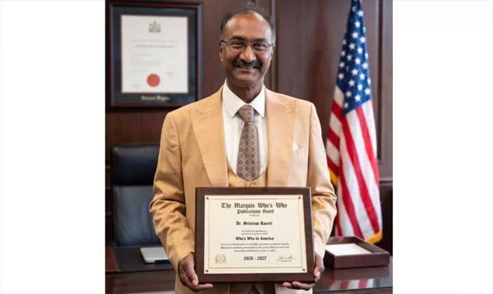 International Lawyer Dr Srinivas Kaveti Honored By Marquis Whos Who