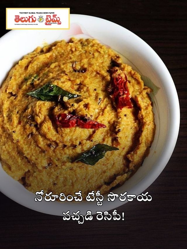 నోరూరించే టేస్టీ సొరకాయ పచ్చడి రెసిపీ!