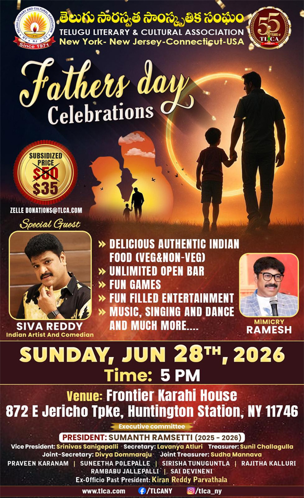 TLCA Father’s Day Celebrations on Sunday, June 28, 2026
