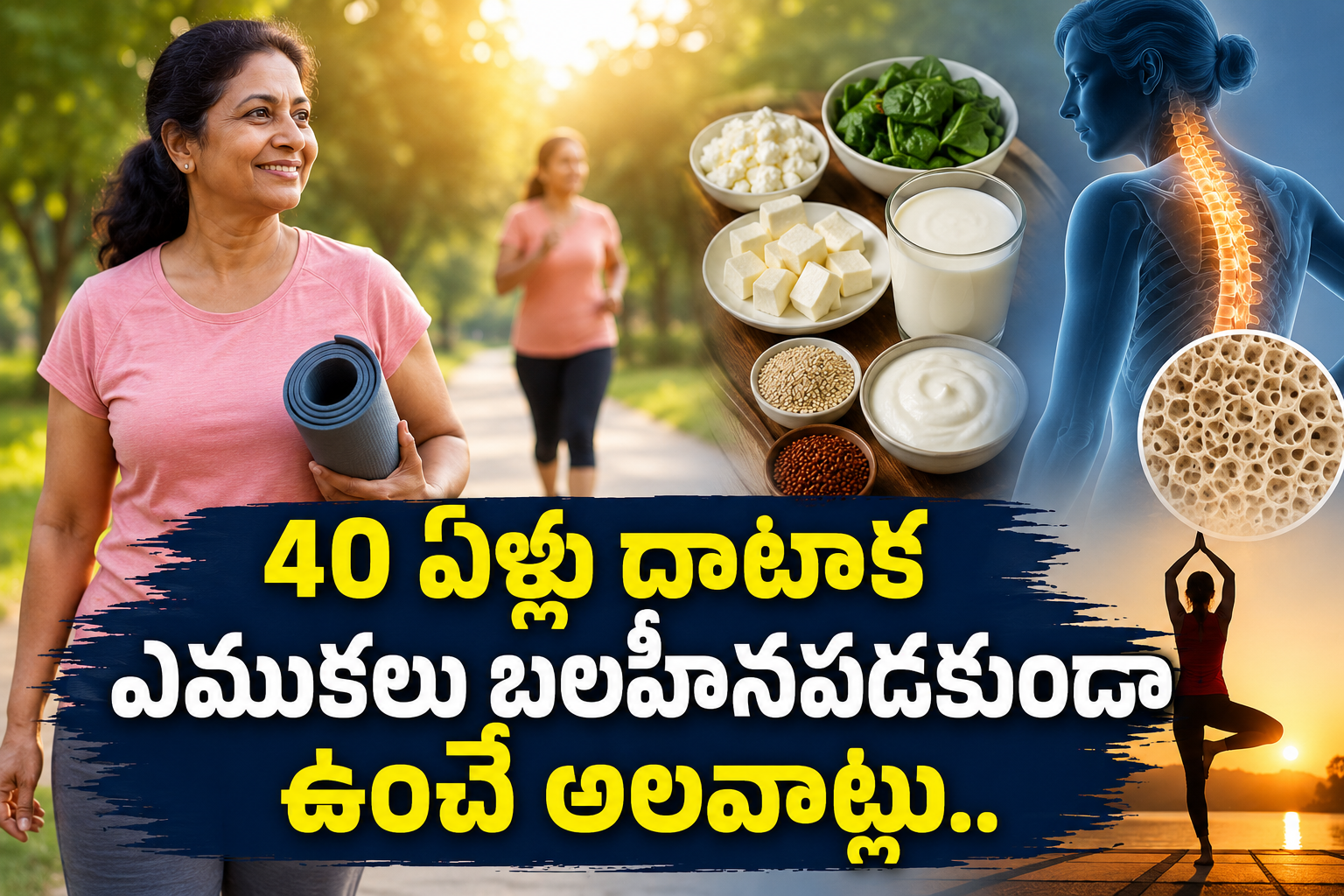 40 ఏళ్లు దాటాక ఎముకలు బలహీనపడకుండా ఉంచే అలవాట్లు.. Habits To Keep Your Bones Strong After The Age Of 40