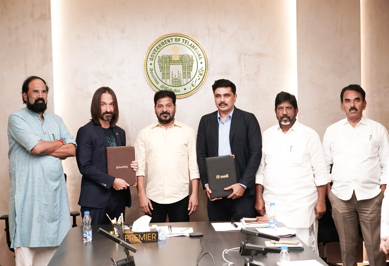 సీఎం రేవంత్ రెడ్డితో అనలాగ్ సీఈఓ భేటీ Hyderabad Ai Traffic Signals Smart City Revanth Reddy Alex Kipman Analog Ceo Meeting Meil Mou Erk