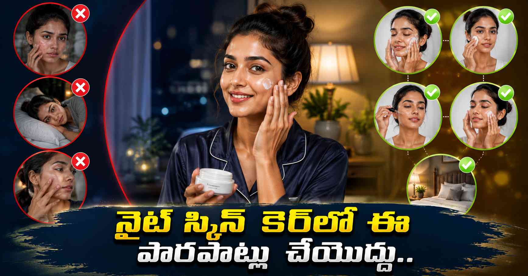 నైట్ స్కిన్ కేర్లో ఈ పొరపాట్లు చేయొద్దు.. Dont Make These Mistakes In Your Night Skincare Routine