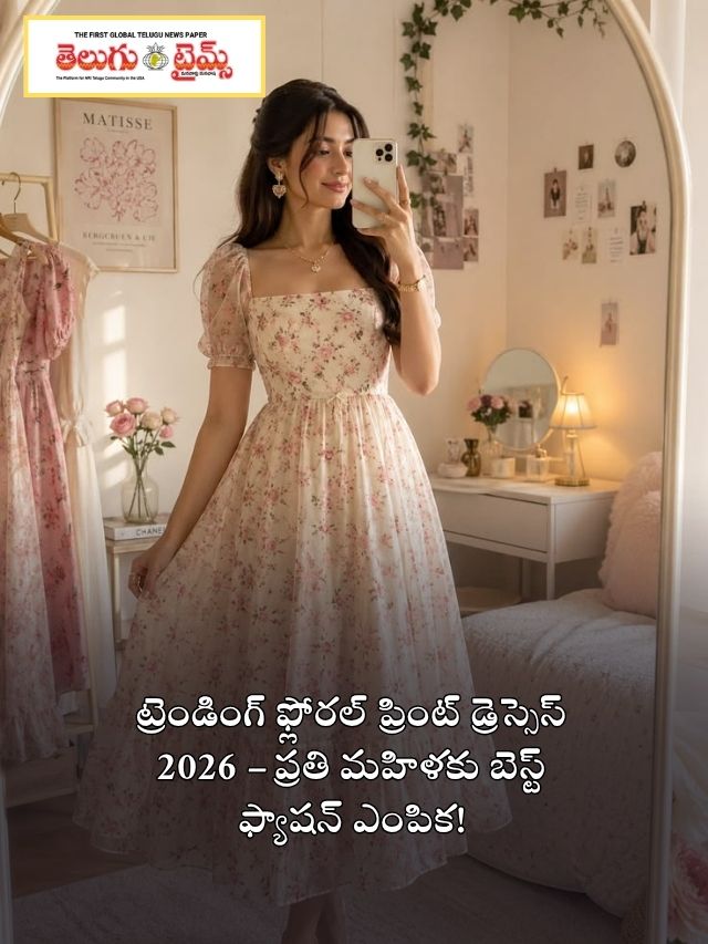 ట్రెండింగ్ ఫ్లోరల్ ప్రింట్ డ్రెస్సెస్ 2026 – ప్రతి మహిళకు బెస్ట్ ఫ్యాషన్ ఎంపిక!