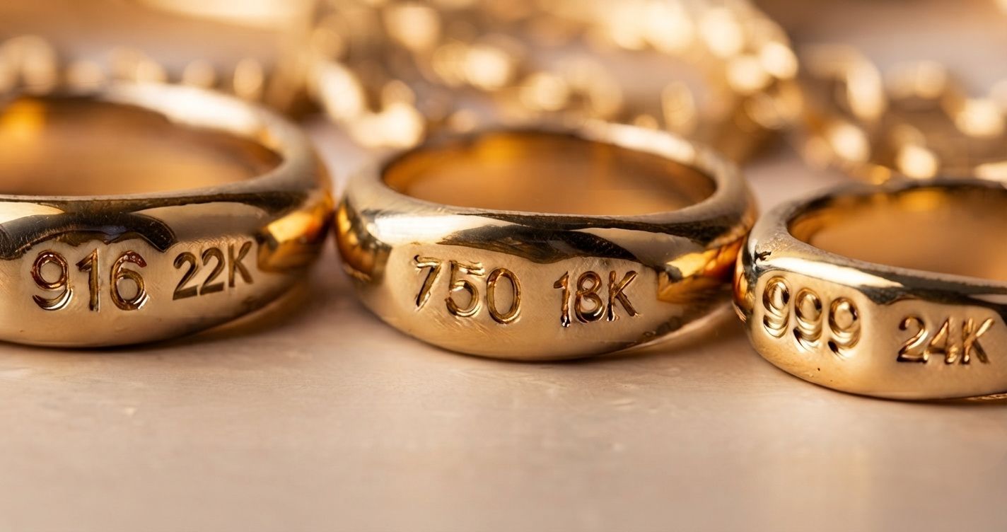It is essential to check for the hallmark before buying gold