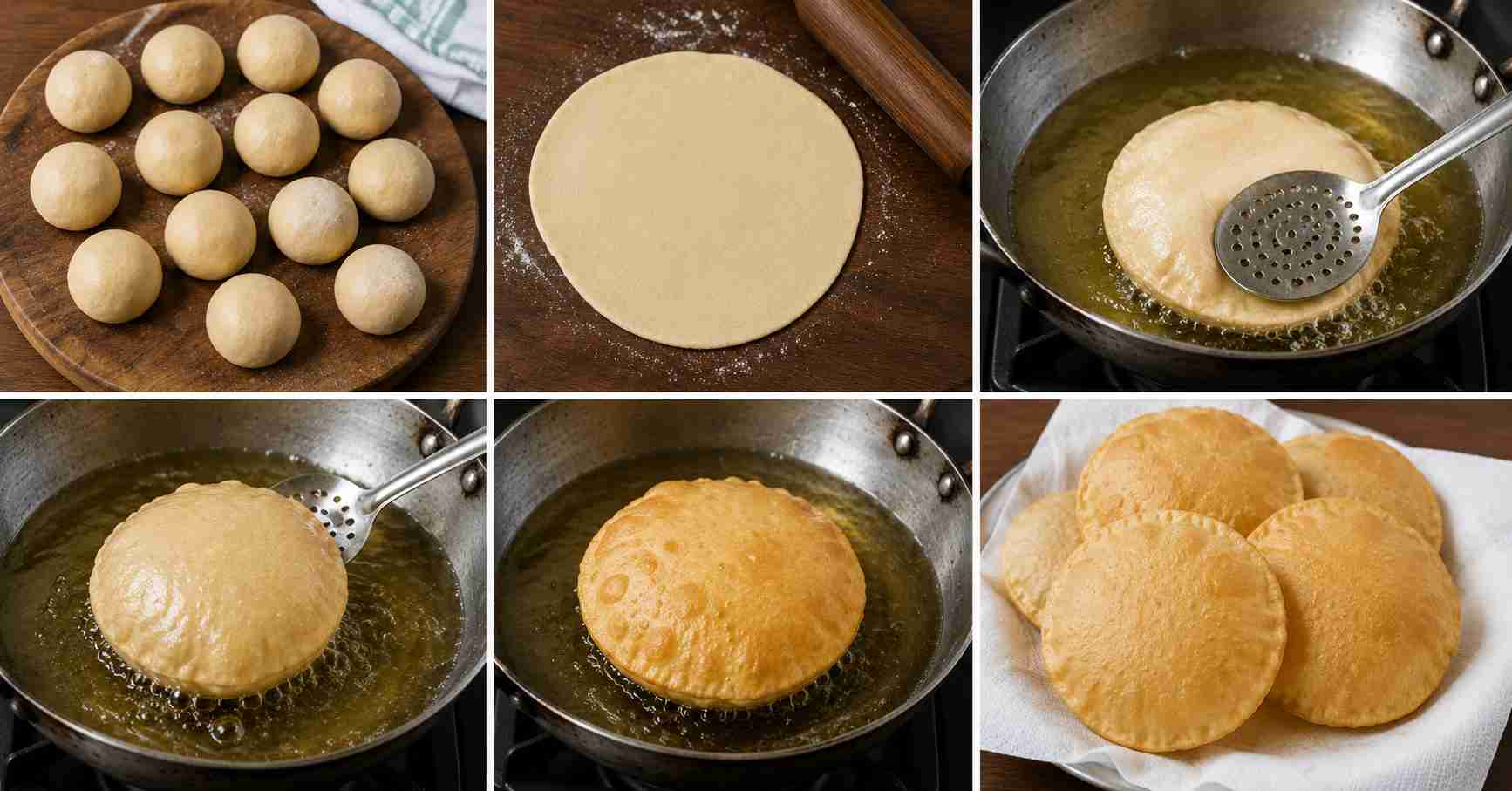 Method of preparing pooris