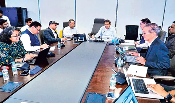 మంత్రి నారాయణతో సింగపూర్ ప్రభుత్వ ప్రతినిధుల సమావేశం Meeting Between Singapore Government Representatives And Minister Narayana