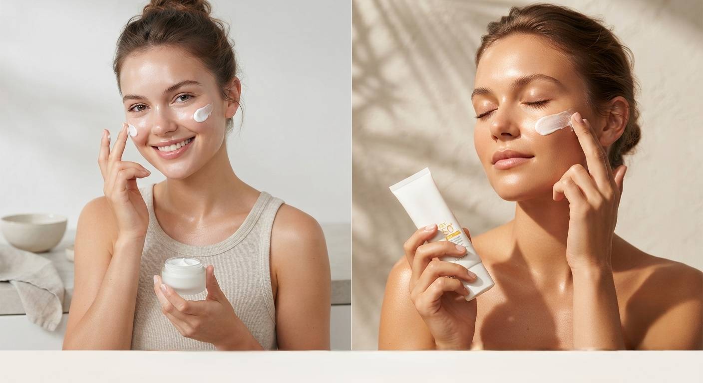 Moisturizer and Sunscreen Are Essential