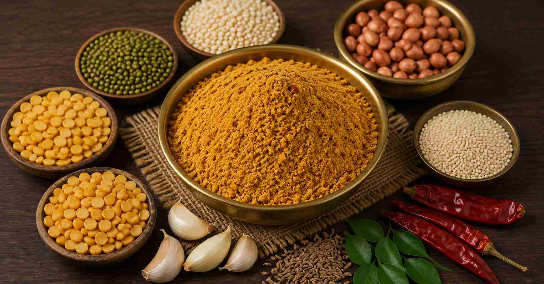 Nutrients in lentil powder