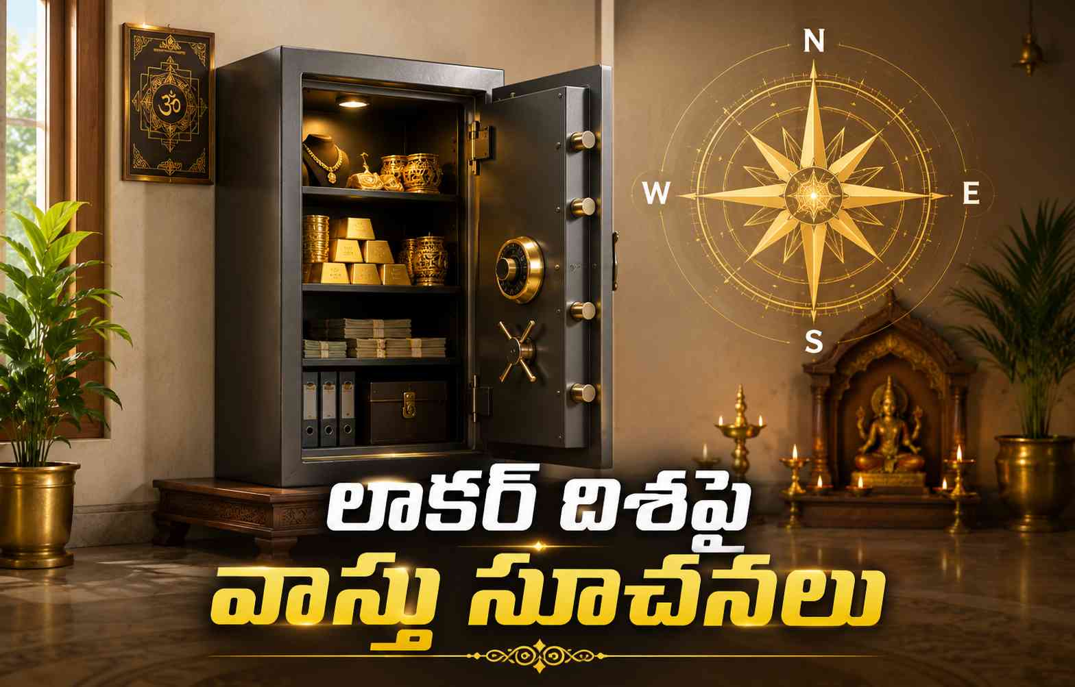 వాస్తు ప్రకారం లాకర్ను ఏ దిశలో ఉంచాలి? కుబేర స్థానం గురించి తెలుసుకోండి.. Vastu Tips Which Direction Should You Place Your Locker Know The Ideal Kubera Direction