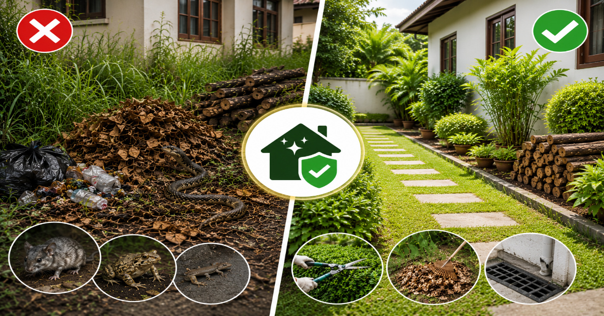 Why is the cleanliness of the home surroundings crucial