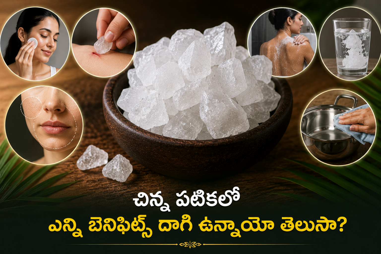చిన్న పటికలో ఎన్ని బెనిఫిట్స్ దాగి ఉన్నాయో తెలుసా? Do You Know How Many Benefits Are Hidden In A Small Piece Of Alum